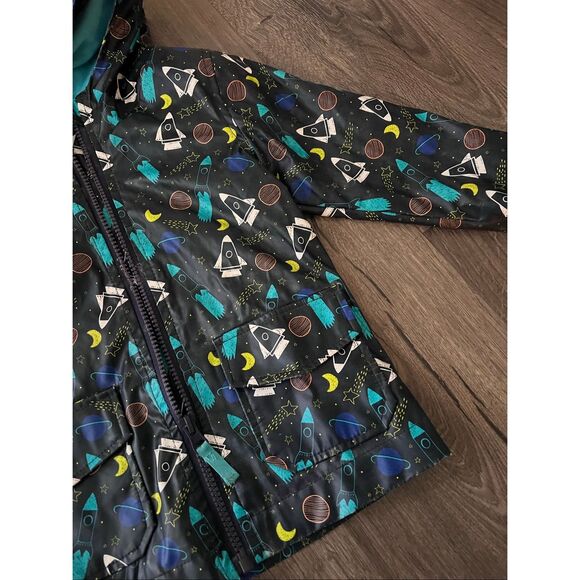 Cat And Jack Space Themed Raincoat 18M - Picture 2 of 7